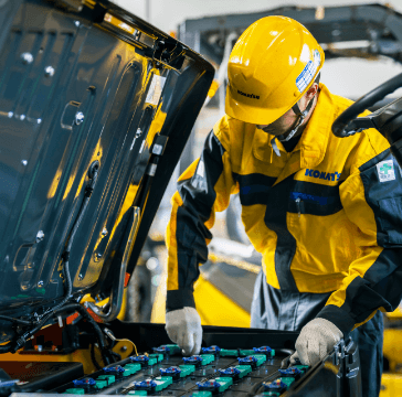 サービスエンジニアの仕事の様子