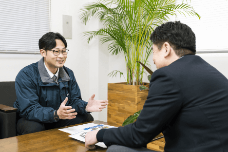 営業の仕事の様子